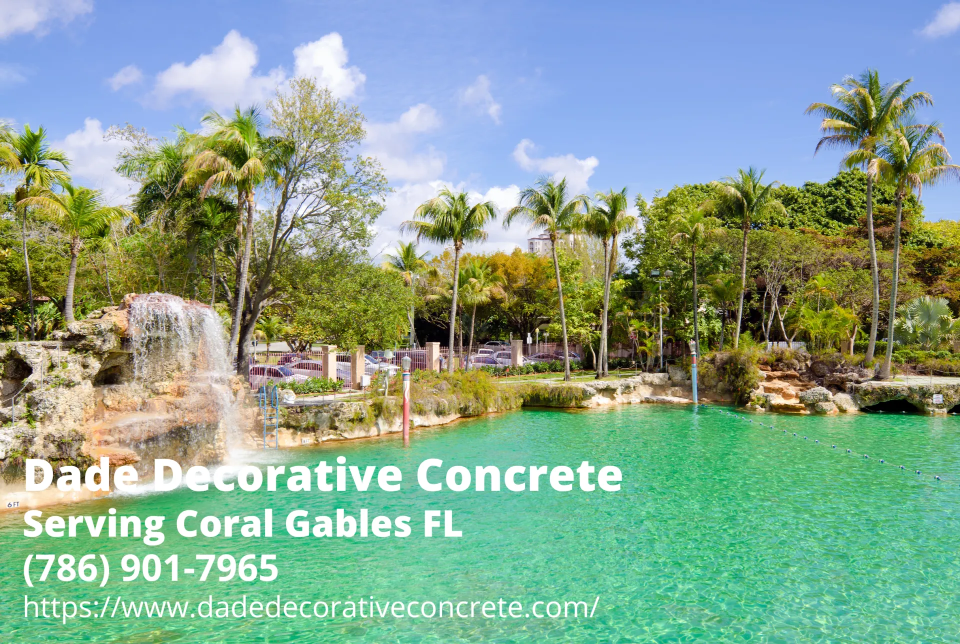 a tourist center in Coral Gables with the business info of Dade Decorative Concrete -- a decorative concrete contractor serving Coral Gables
